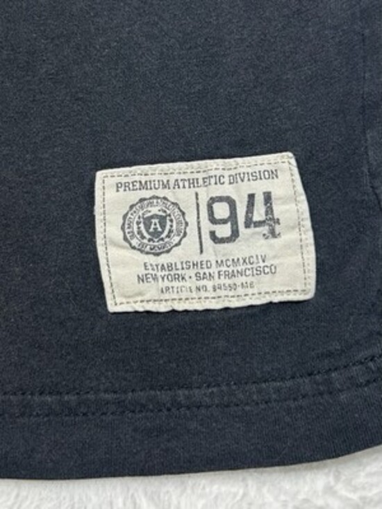 Old Navy Premium Athletic Division ‘94 Black Stitched Short Sleeve T Shirt, XL - Picture 3 of 5
